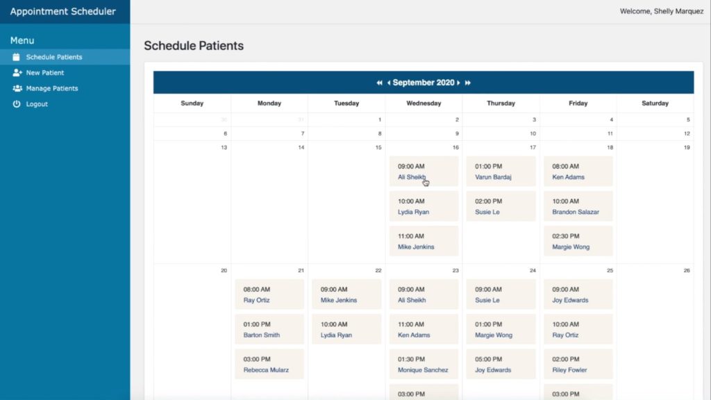 Appointment Scheduling done right here by ZoneWD Schedule Patients